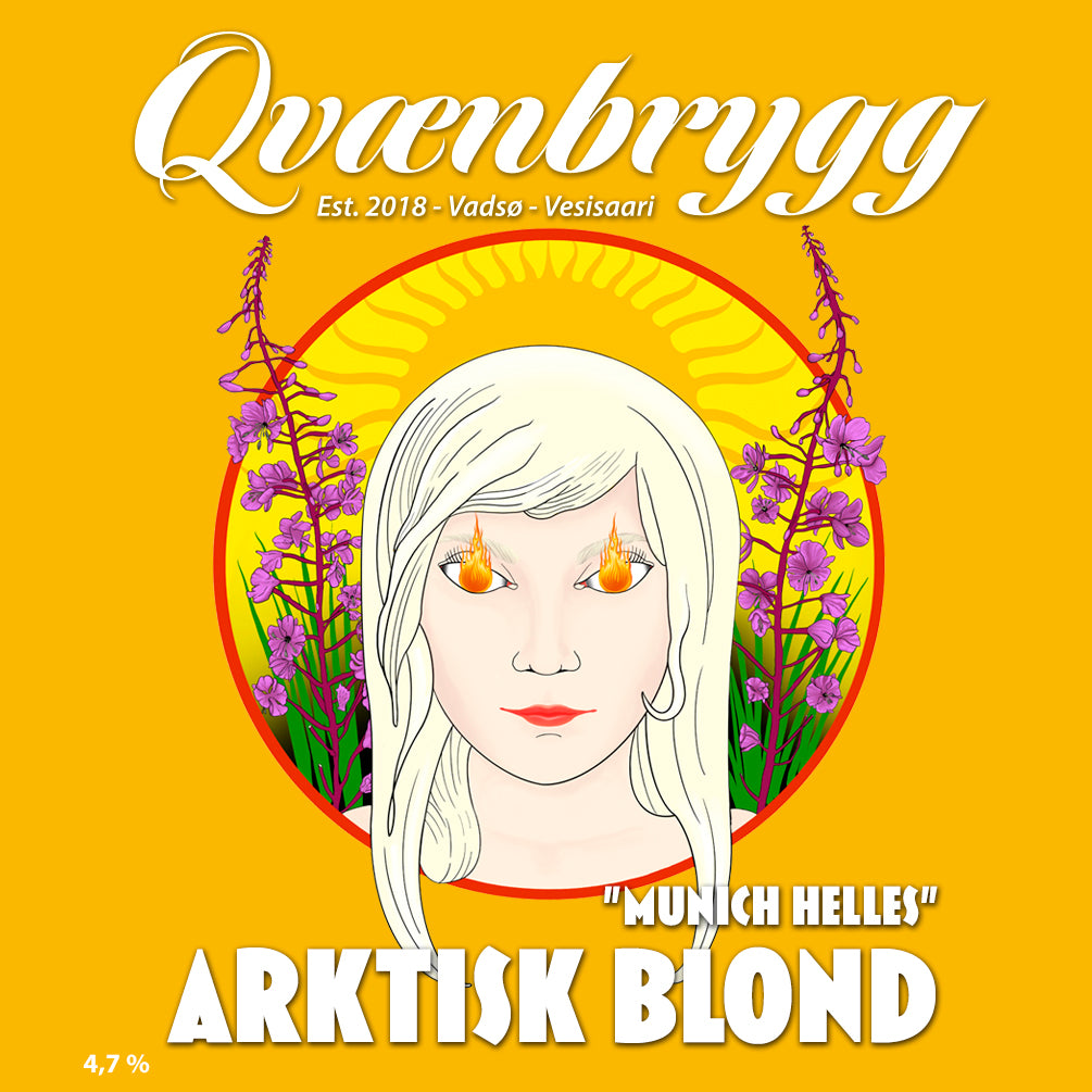 Qvænbrygg Label Arktisk Blond Munich Helles