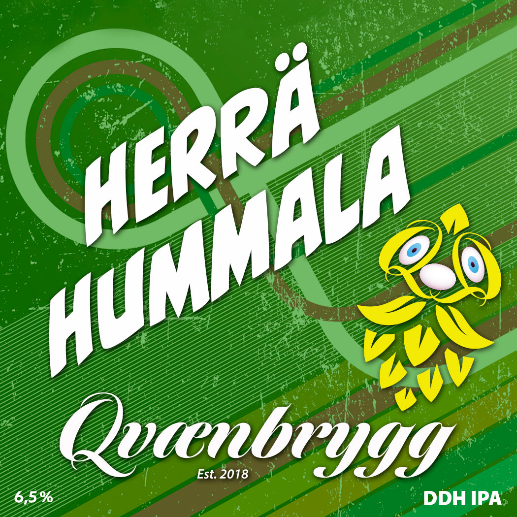 Qvænbrygg Label Herra Hummala DDH IPA