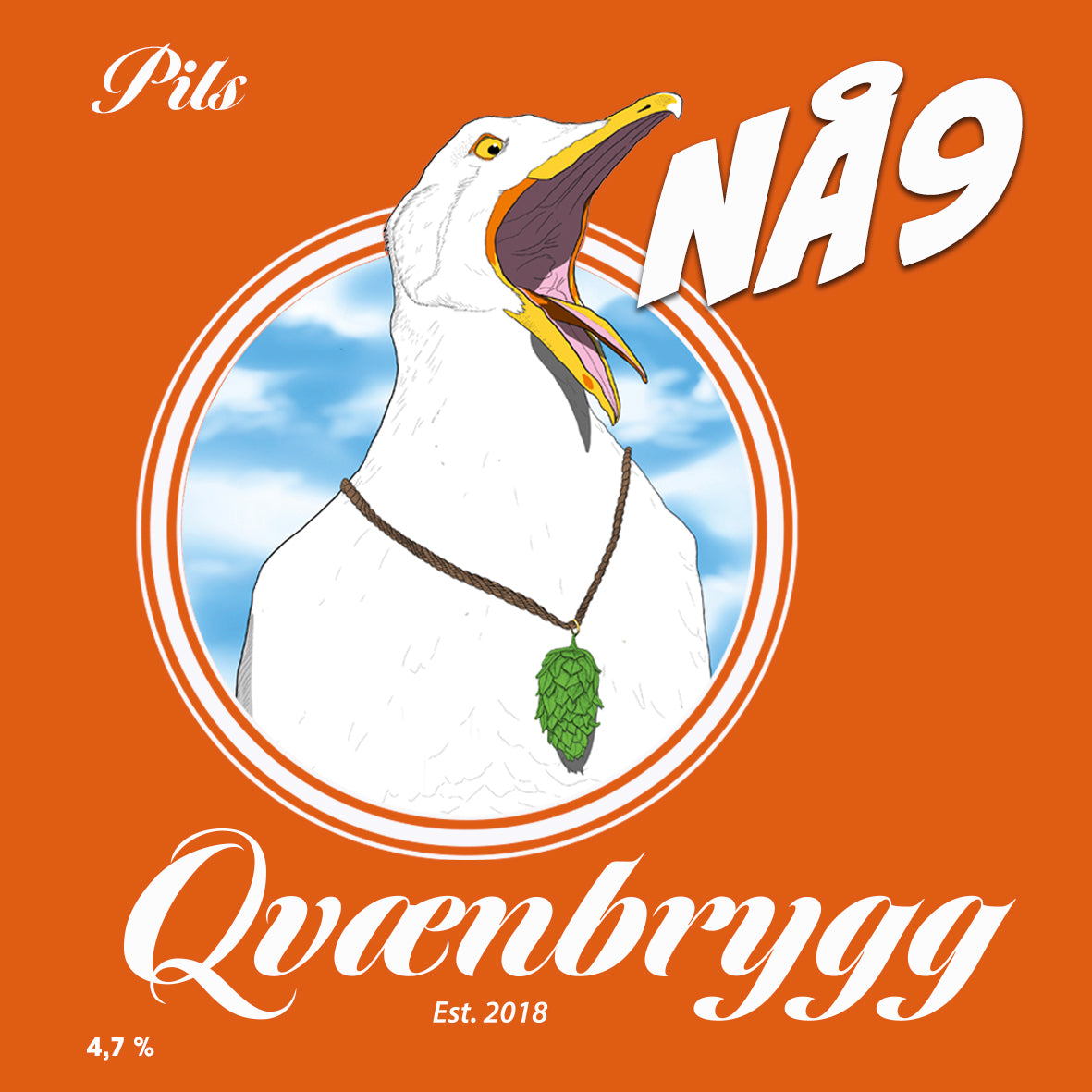 Qvænbrygg Label Nå9 Pilsner